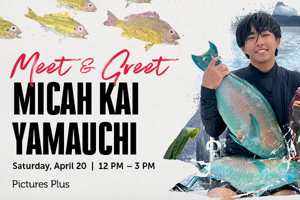 Live Gyotaku Demonstration with Micah Kai Yamauchi at Pictures Plus